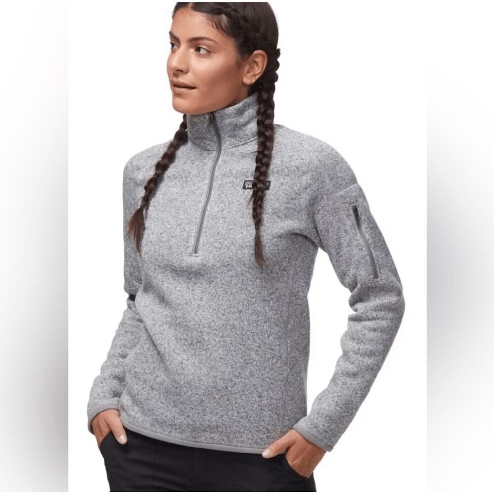 Patagonia Women's Better Sweater 1/4-Zip Fleece Gray Sz S